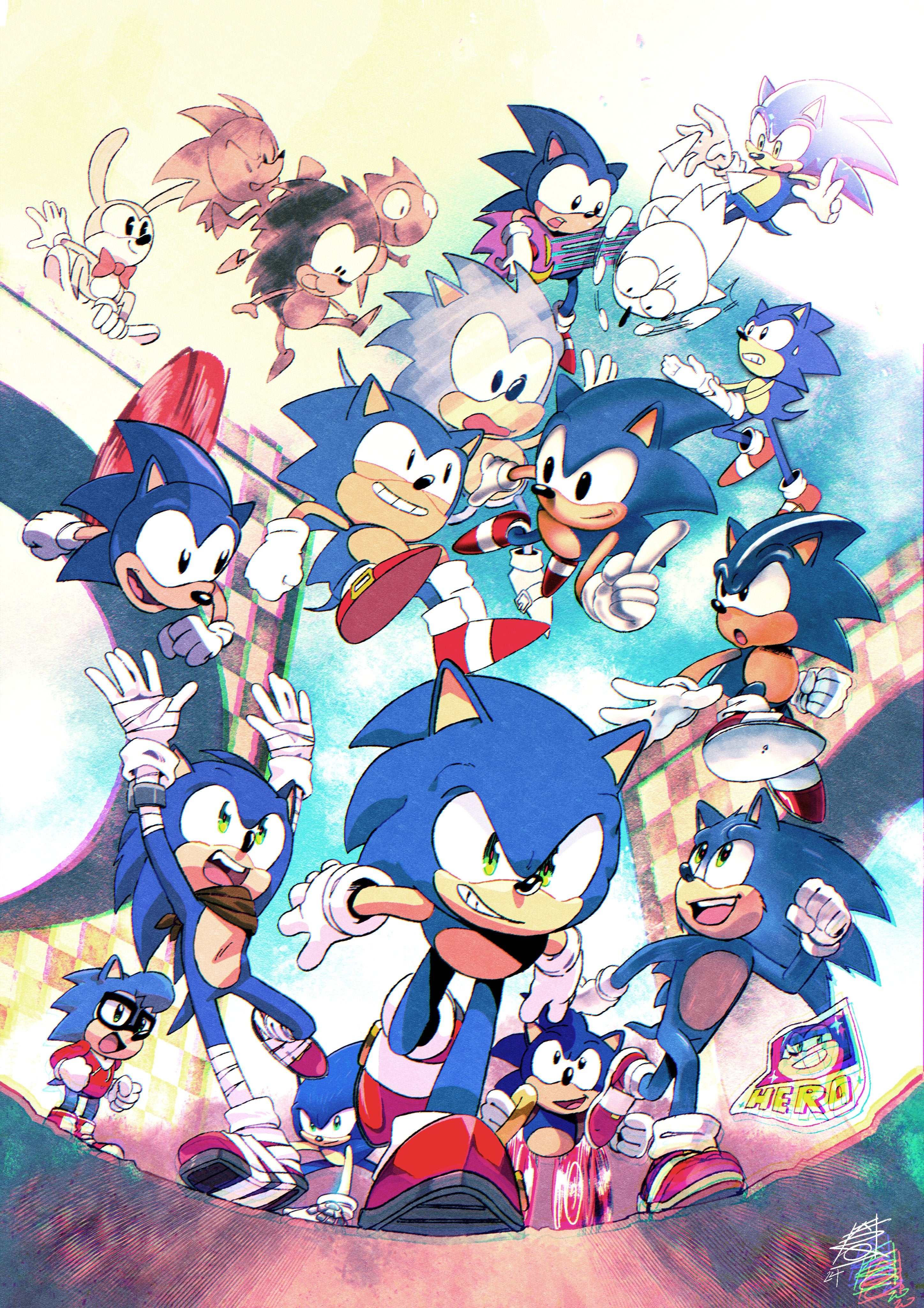 A3 Print - Sonic Verse